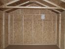 10x12 Madison Series Peak Storage Shed Interior with upgraded flooring